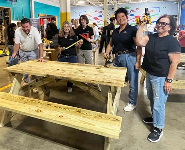 Photo of Sands Anderson staff volunteering at Richmond Community Toolbank