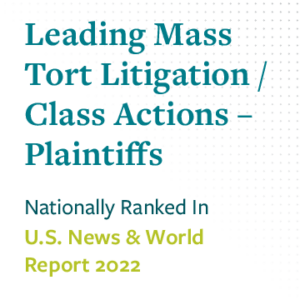 named leading mass tort litigation and class actions plaintiffs by U.S. News and World Report