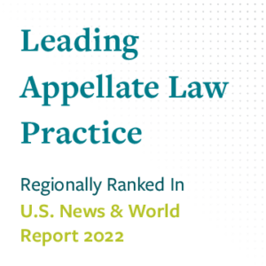 named leading appellate law practice by U.S. News and World Report